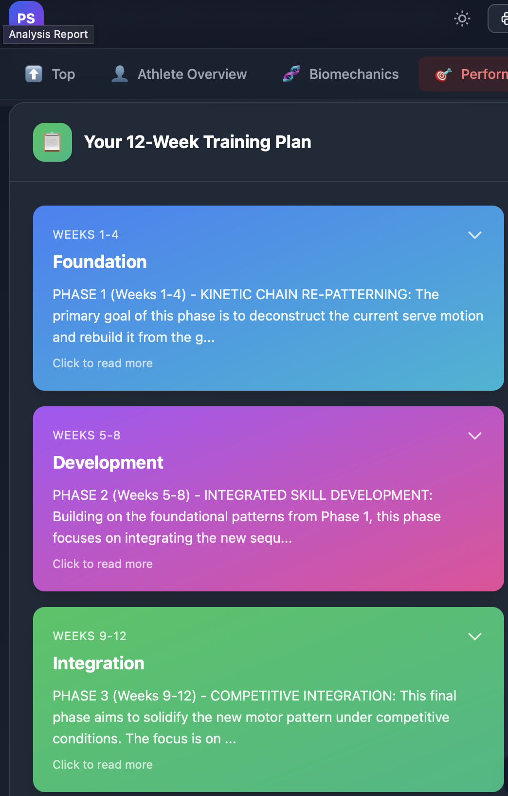 12-Week Training Plan with Foundation, Development, and Integration phases